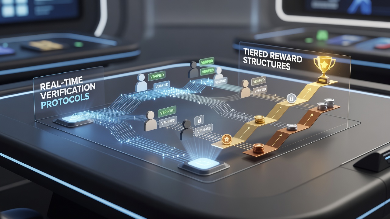 Gelaagde beloningen en verificatie in live casino apps